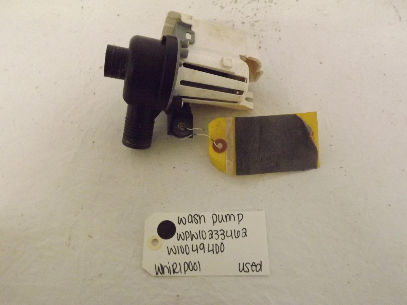Whirlpool Washer WPW10233462 W10049400 Wash Pump Used Whirlpool Washer WPW10233462 W10049400 Wash Pump Used